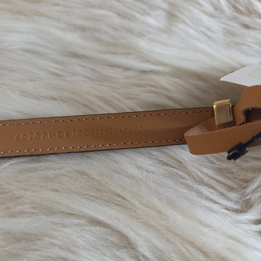Gucci Tan and Gold Women's Belt - Picture 12 of 16